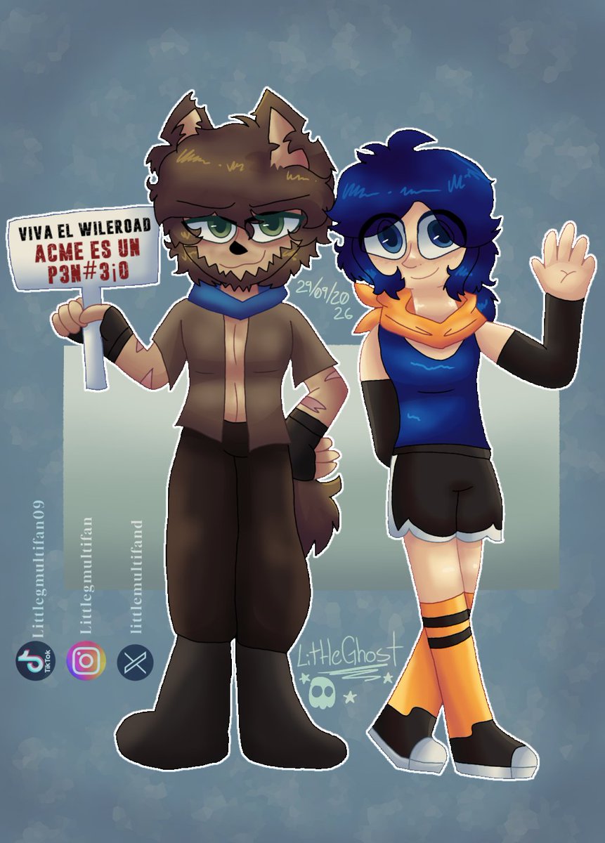littlemultifand's tweet photo. Holiii soy @littleghostdraw aquí encontrarás dibujos multifandom👀 espero disfrutes mi contenido <3 aquí les dejo un dibujo del correcaminos y el coyote "humanos" a mi estilo xd https://t.co/clyDDJLgBI