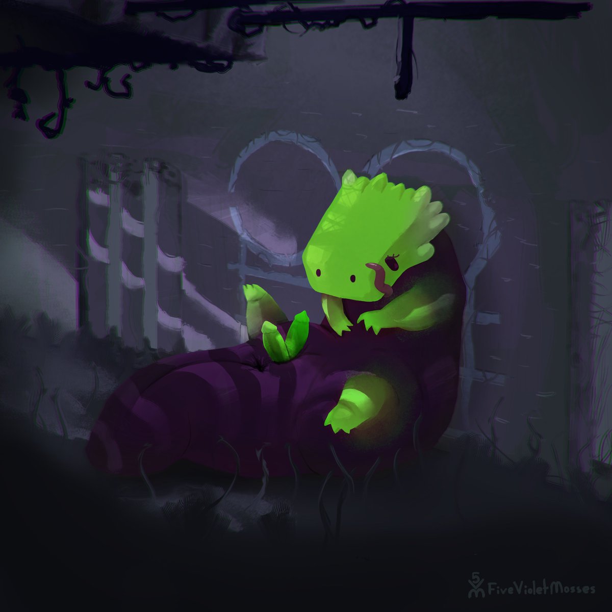 VioletMosses's tweet photo. They can't reach... Help?  #rainworld https://t.co/zrb9wb5xPz