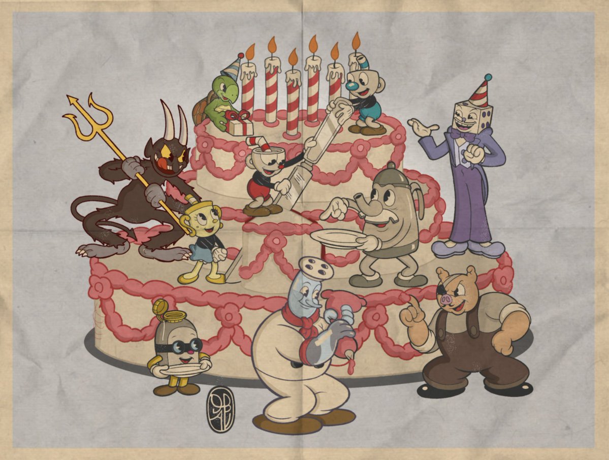 DanielBuenrost0's tweet photo. HAPPY BIRTHDAY CUPHEAD!!
#Cuphead #1930cartoon #StudioMDHR #fanart https://t.co/I9tFHDl6bz