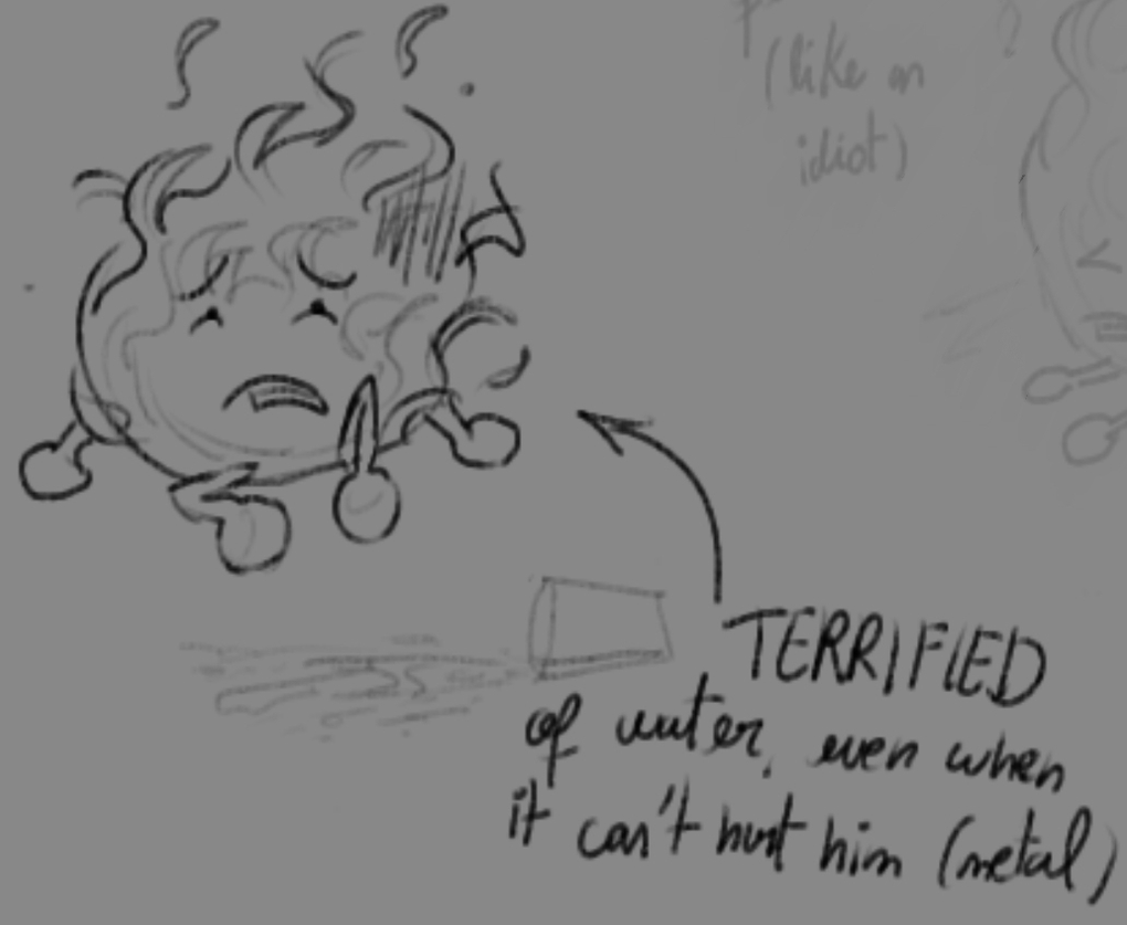 clown_cook's tweet photo. #firepin interacting and scaredy cat firey https://t.co/H3cP7JSLh5
