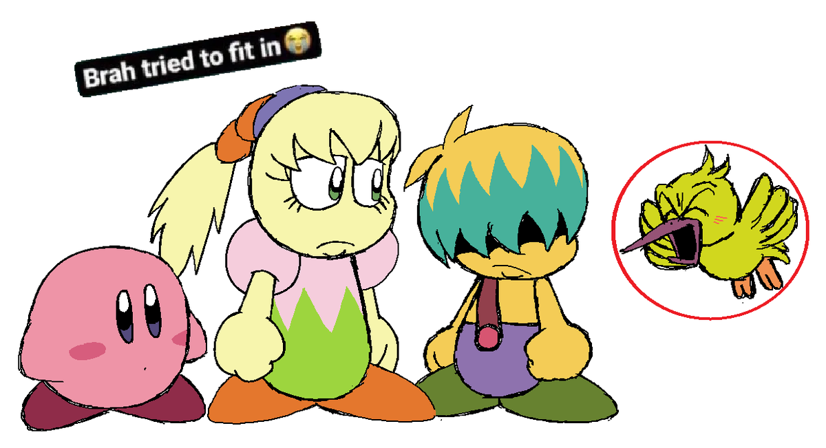 CapitaoReneT's tweet photo. random kid #kirby https://t.co/YxXEN1hh8o