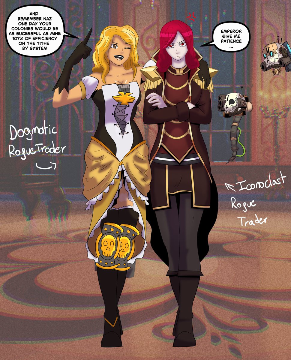 Lycos_draws's tweet photo. RT with your 40k girls! (Blonde Rogue Trader belongs to @Justanormaldraw )
#warhammer #warhammer40k #roguetrader #beastmen https://t.co/vvLIlC5Ii2