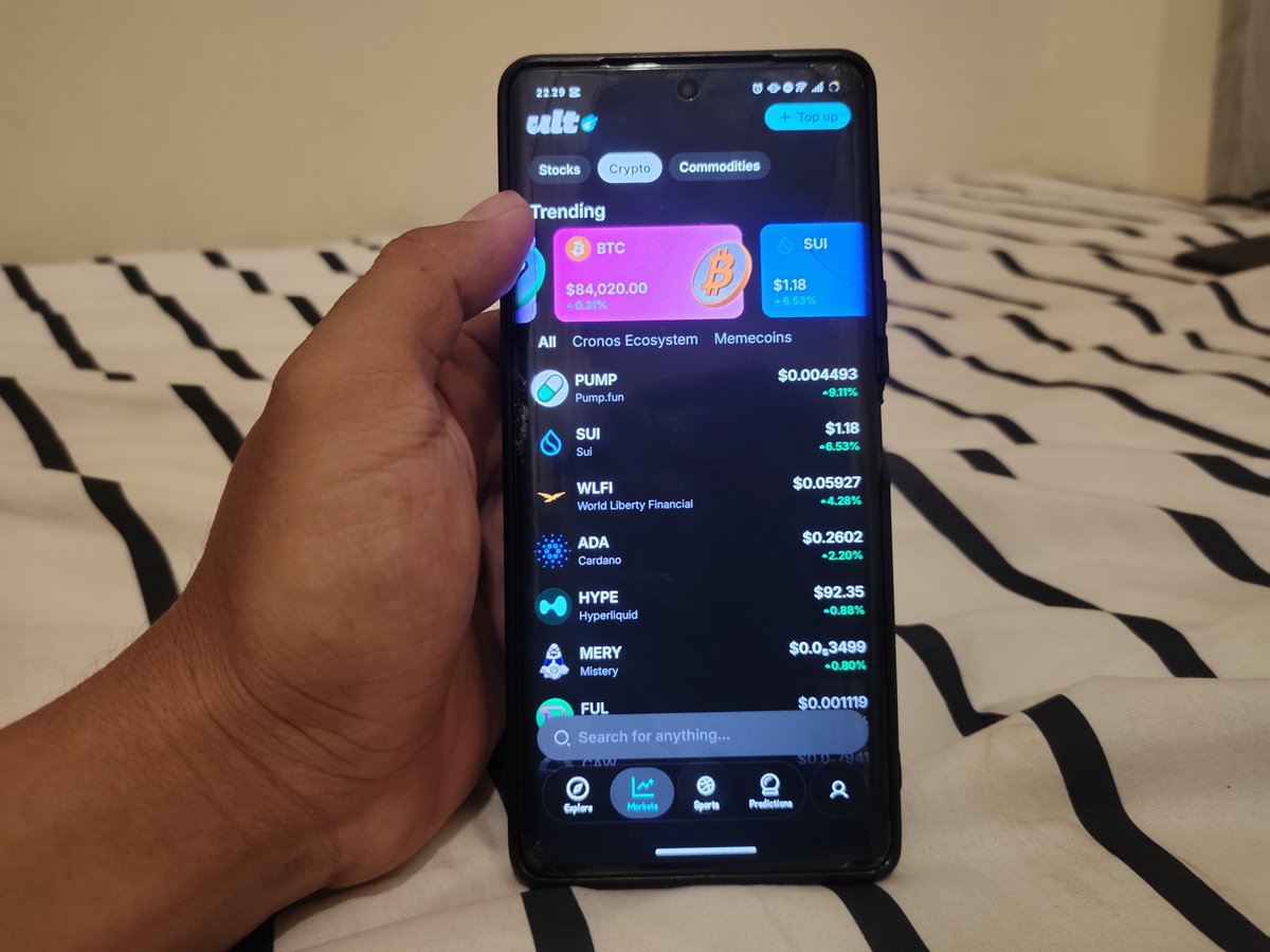 MhWhdy's tweet photo. Everyday with Ult @UltApp
From coffee breaks and work sessions to exploring markets and sports - Ult is always with me.
One app, different moments, every day.
#Ult #ultapp #cronos #trade https://t.co/ew81BQoYLU