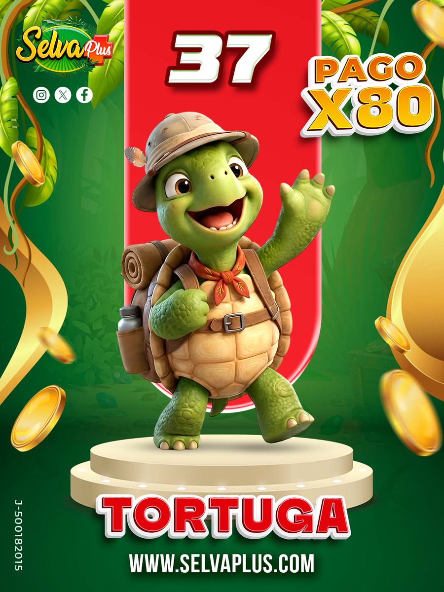 SelvaPlus's tweet photo. ¡El animalito millonario llegó rugiendo fuerte! 🐾💰

📅 Hoy es: Martes, 29 Sept 2026
⏰ Hora del sorteo: 08:15 PM
🥇 Animalito ganador: 37 Tortuga

🌴 ¡La selva está celebrando! ¿Eras tú quien confió en el animalito ganador? https://t.co/q6mi7OzZUB