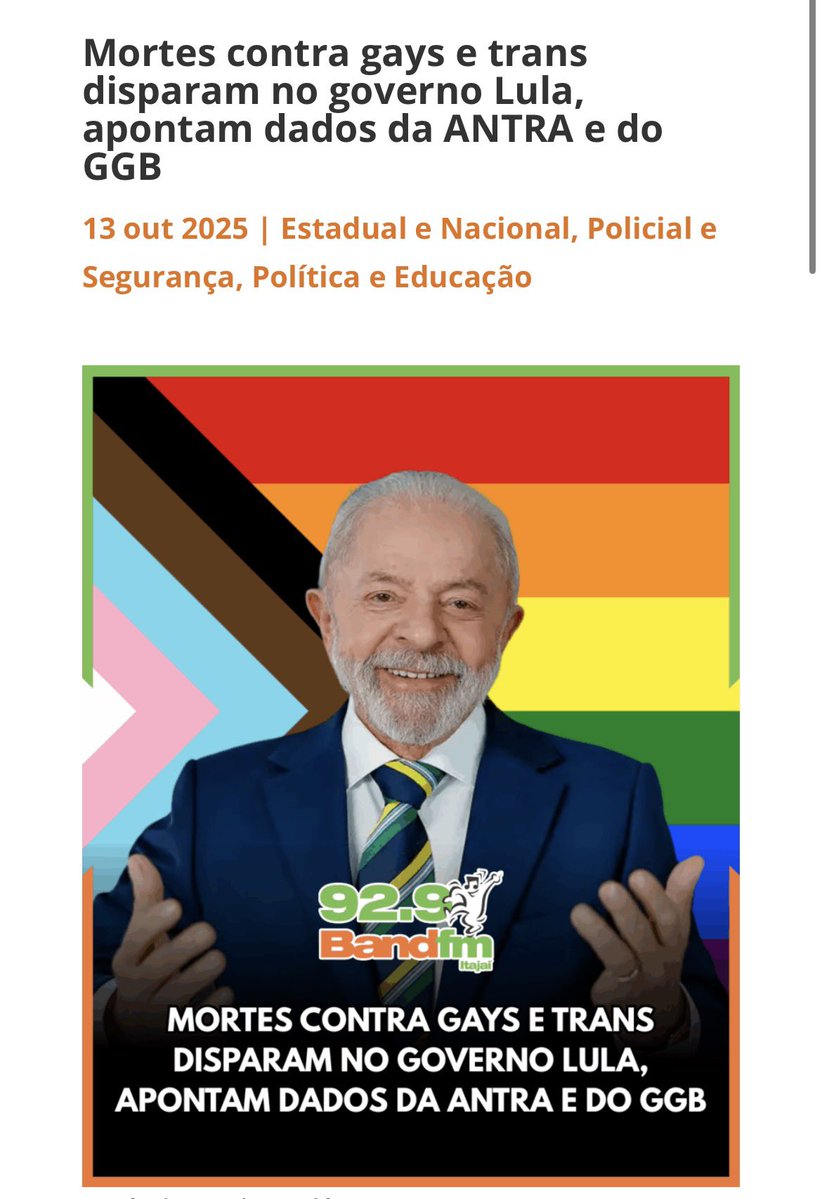 fellipe_queiroz's tweet photo. @updatecharts ALGUÉM AVISA ESSA MULA QUE O GOVERNO DO LULA É QUEM ESTA PROPORCIONANDO RECORDE DE MORTES. https://t.co/5dbvAM7uLM