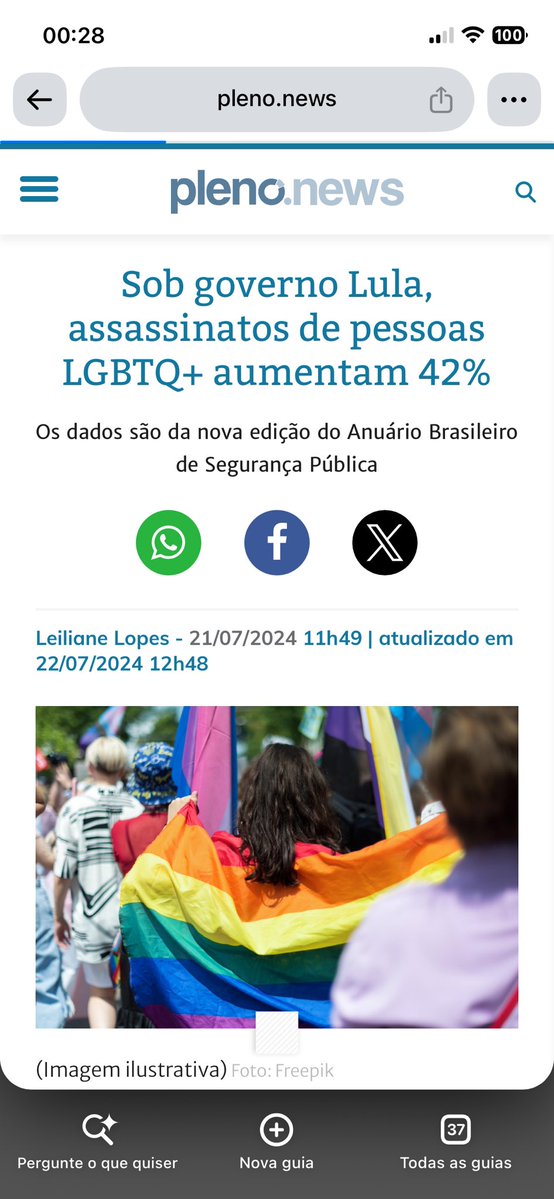 fellipe_queiroz's tweet photo. @updatecharts ALGUÉM AVISA ESSA MULA QUE O GOVERNO DO LULA É QUEM ESTA PROPORCIONANDO RECORDE DE MORTES. https://t.co/5dbvAM7uLM