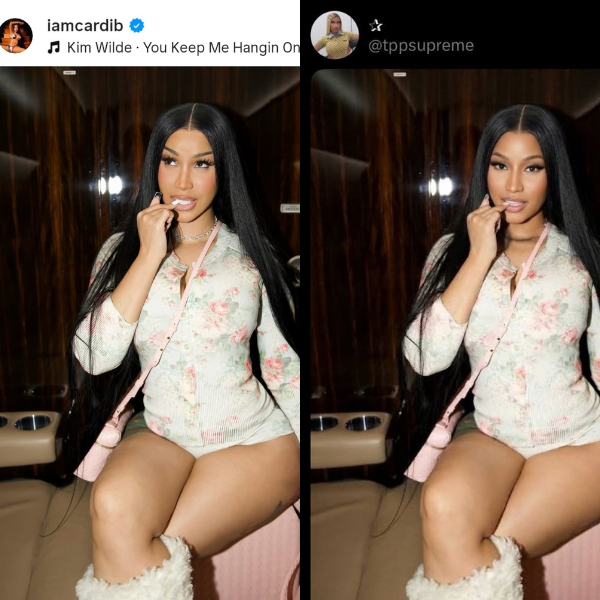 yesterdejavu's tweet photo. So Barbz are now photoshopping Nicki’s face over Cardi’s body… the same way Nicki photoshopped her face over Beyoncé’s body. You can’t make this up 😭 https://t.co/aVMtIaKMtV