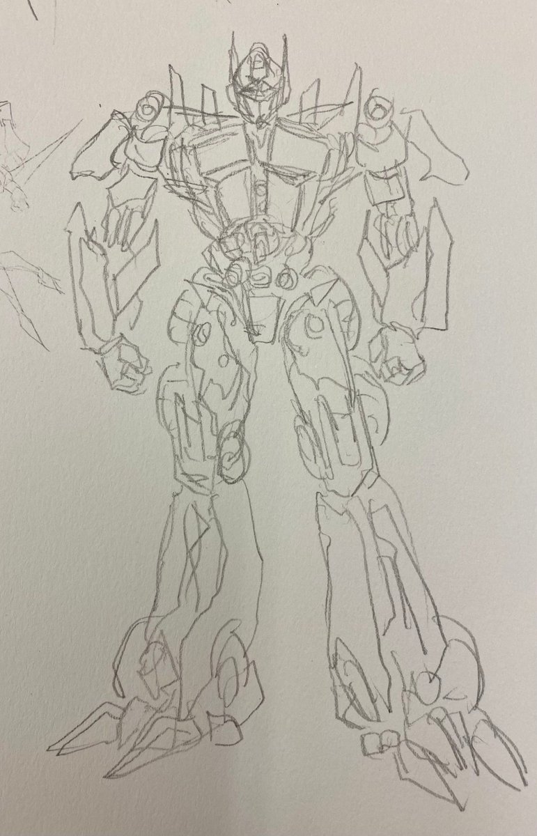 mono_800_'s tweet photo. 07 Optimus sketch from memory https://t.co/uJImpOZih4