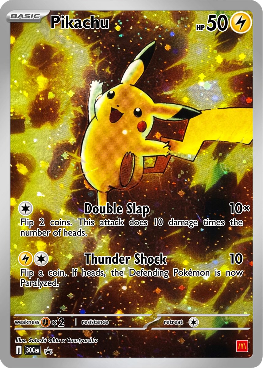 CardWire_'s tweet photo. Pokemon X McDonalds collaboration. Get your big mac, fries, and side of Pokemon history.

If you wait until lunch, they might be gone.

Choose breakfast. https://t.co/frJ7a8GZKl