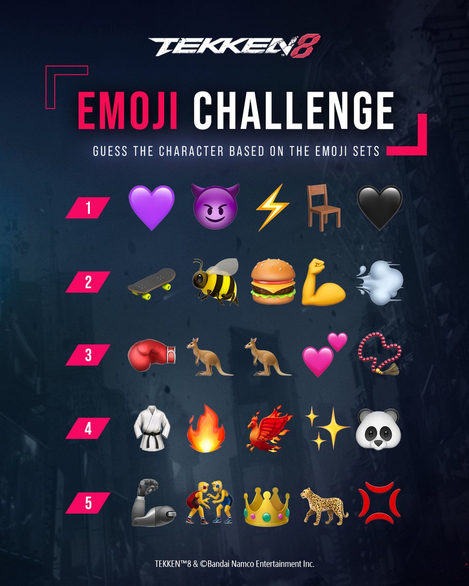 BandaiNamcoUS's tweet photo. Get ready for the next challenge. 

How many fighters can you guess? 👀  #TEKKEN8 https://t.co/YzpsMWohVX
