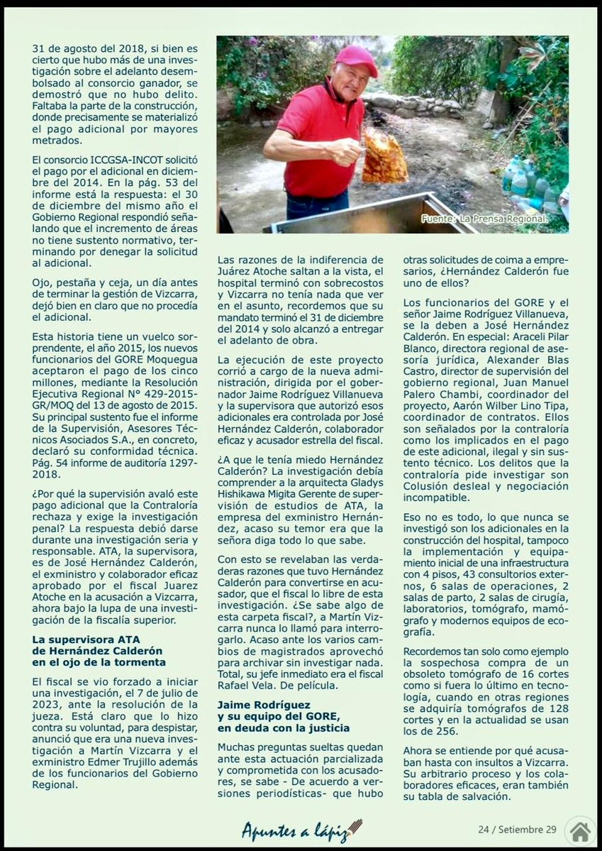 MartinVizcarraC's tweet photo. " Una nueva perla de Juárez Atoche, el cuestionado y ahora suspendido fiscal que sustentó una falsa acusación en mi contra.
Lean y saquen ustedes sus propias conclusiones." https://t.co/9XC1hfvbf6