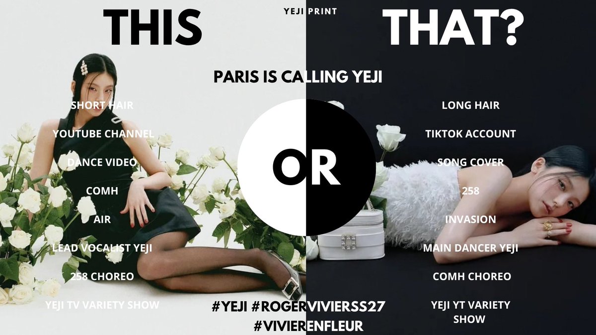 yejiprint's tweet photo. RT AND REPLY🖤🤍

PARIS IS CALLING YEJI
#YEJI #RogerVivierSS27 #VivierEnFleur https://t.co/IVz1B2pekU