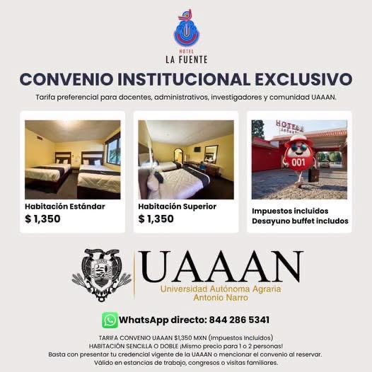 lafuentesalt's tweet photo. Orgullosos de ser aliados de la comunidad de la Universidad Autónoma Agraria Antonio Narro (UAAAN)
https://t.co/PaaZpt9XSL
¿Cómo hacer válido el beneficio?
#UAAAN #LaNarro #buitresnarro #LaFuente #Saltillo #HospedajeSaltillo #docentesuaaan #Hotelesensaltillo https://t.co/NgkDreEMvO