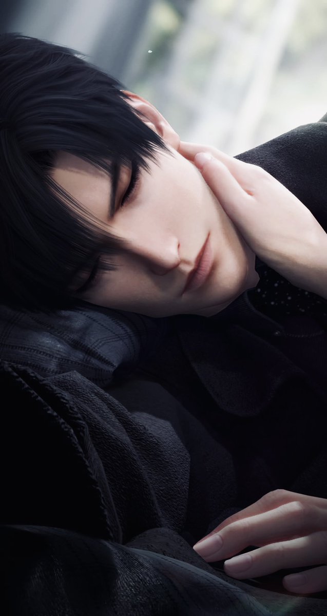 kaelixue's tweet photo. 🔞❄️💭

“Zayne?”

Outside my door stood the man who had left me almost a year ago for the Fractal Library. He was dressed in a thick black coat, face slightly flushed, breathing uneven as though he had been running–or as though something had been chasing him all this time.

“What happened?”

He stepped forward and pulled me into him so tightly the air left my lungs. His arms locked around my back, face buried against the side of my neck. His warm breath ghosted over my skin, the scrape of his stubble sent a sharp tingle racing down my spine.

I pushed him back just enough to cup his face in both hands, searching every inch of him for injury.

“I’m sorry I left you,” he rasped, voice rough. “If I were him, I wouldn’t even dare to leave you all alone.”

His gaze never left mine, as if I were the only solid thing in a world that kept shifting. When his palm came up to cradle my cheek, the calluses on his fingers rasped against my skin and sent sparks skittering through every nerve.

I rose onto my toes and kissed him. He pushed me inside, closed the door, and shoved me toward the sofa.

Unspoken questions rose in my mind–How are you here? Why do you look like this?–but the hunger between us was louder. His weight was already settling over me, solid and warm. I closed my eyes, waiting for another press of his mouth against mine. Instead, I felt the gentlest kiss against my forehead.

“You don’t know how much I’ve waited for this to happen.”

“I missed you too, Zayne.”

“Allow me to make up for the lost time we had.”

My body gave away the answer. The next kiss we shared was deeper, hungrier. He tasted me like a man reclaiming something stolen, exchanging tastes and saliva, stubble scraping the soft skin around my mouth until it stung in the sweetest way. His hands moved over my body roughly and urgently, his calloused palms dragging up my sides, thumbs brushing the undersides of my breasts, fingers mapping every place he had known by heart.

I felt him harden against my thigh. The evidence of how desperately he wanted me made something fierce and possessive rise inside my chest. I used my strength to free myself from his embrace, then knelt between his knees and slightly spread his legs.

“Wait—”

I ignored him. I stroked his thick cock through the strained fabric of his underwear; precum had already darkened the cloth. Slow, deep moans left his throat as his head tipped back against the sofa.

“Jasmine…”

My suspicions hit me. He never called me Jasmine when we made love and I had heard him talk in his dreams about how he was often haunted by another version of himself. I had come across this many times. He would wake up in the middle of the night all sweaty but relieved because I was still by his side.

The head of his cock was already flushed and wet. I leaned in and kissed it, tasting salt and heat, not breaking eye contact so I could watch his reactions.

“Do you often jerk off to yourself while watching us do the things you wanted to do to me?”

“Do you want me so badly that you can’t help but envy the Zayne I currently have?”

Whatever answer he meant to give died the moment I took him into my mouth. I sank down, lips stretching around his thick, veiny girth, tongue swirling as my hand stroked him. His hips jerked uncontrollably, but I managed to pin his legs with the renewed strength I drew from his low, helpless moans.