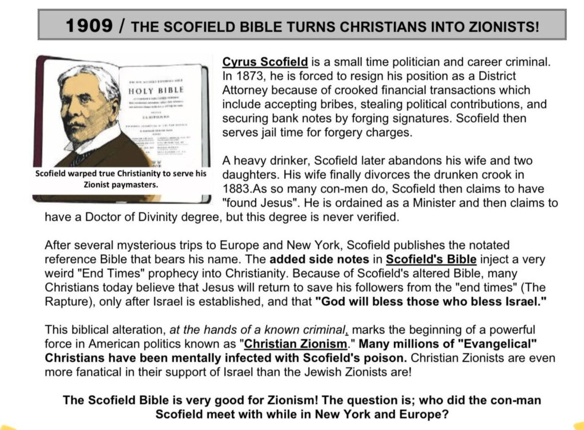 DovePresents's tweet photo. @PastorJohnHagee #Dispensationalist #Dispensationalism #HERESEY
#FalseChurch #FlaseScripture #FalseProphets #FalseMessiah #Moschiac #Maschiac #Moshe #antiChrist #BeYeNotDeceived #SynagogueOfSatan #ThoseWhoClaimToBeJewsButAreNotButLie #Sanhedrin #ThirdTemple #NoahideLaws #Satan https://t.co/0AZqxu0Qq7