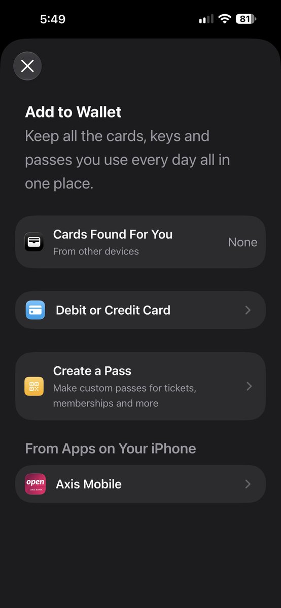 heylokesh_'s tweet photo. Finally Apply Pay live in india 🥳🎉

Now with Axis Cards 

#applepay #india https://t.co/HZK73fFGlB