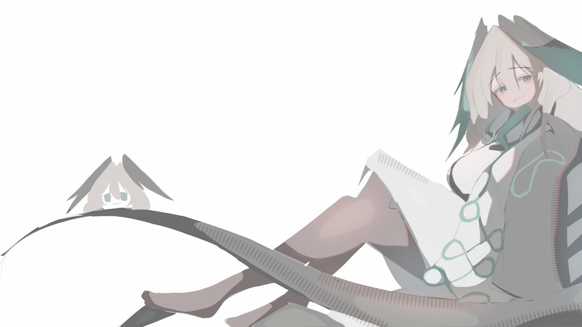 Rinon_illust's tweet photo. ＃Arkgnights
ホルハイヤとちびホル https://t.co/sopXpl0ePK