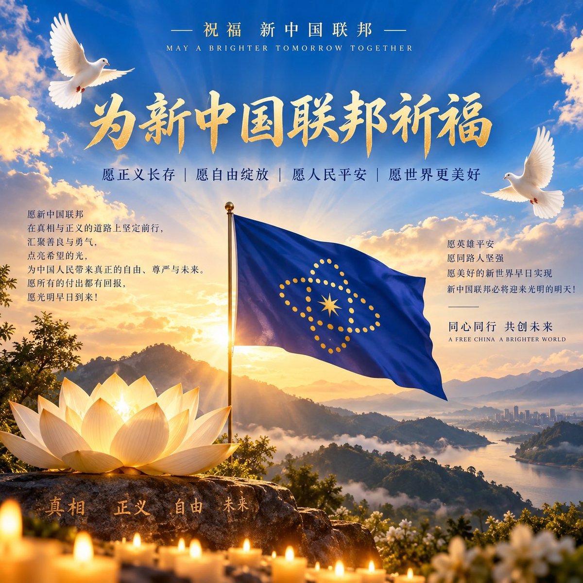 Fayvcn5's tweet photo. 万佛万神我在这里虔诚的祈祷🙏祈求神保佑新中国联邦🙏
保佑郭文贵先生和家人🙏
保佑王雁平女士和家人🙏
保佑郭文贵先生，王雁平女士早日获得自由🙏
保佑新中国联邦的战友们🙏
消灭邪恶的中国共产党！
让中国人民早日获得民主自由🙏
🙏🙏🙏🙏🙏🙏🙏 https://t.co/JlwRPw9Oww