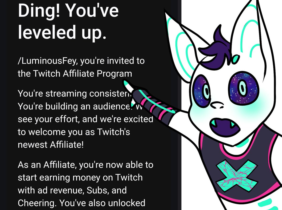 luminousfey's tweet photo. Guess what I woke up to find in my inbox! I worked hard to get here during my debut month and it wouldn't have been possible without my amazing followers (and my fiance helping me behind the scenes <3)
Streaming Palia tonight for the last day of my giveaway, join me at 7pm PST! https://t.co/d6jKx55eh3