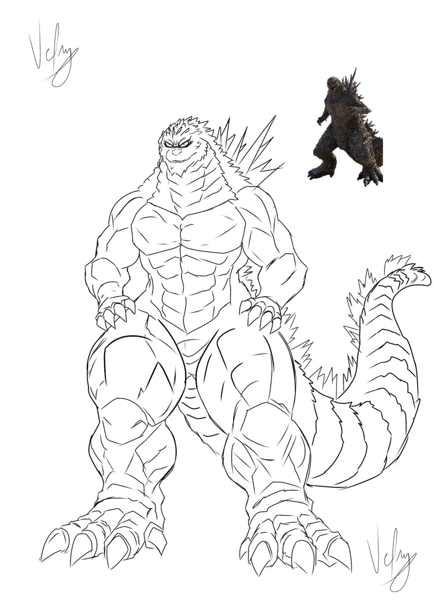 velmblu's tweet photo. Asi o mas muslon ? Godzilla Minus Zero 

#godzillafanart #Godzilla https://t.co/DzLV4tlw9A