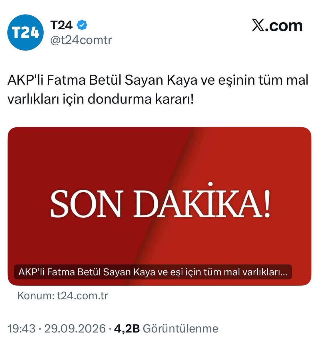 kiyashaber285's tweet photo. 🔴 ÇİFTE STANDART!

Fatma Betül Sayan Kaya için sağlanan ayrıcalık tepki çekti: https://t.co/NrSuDo9kvr
