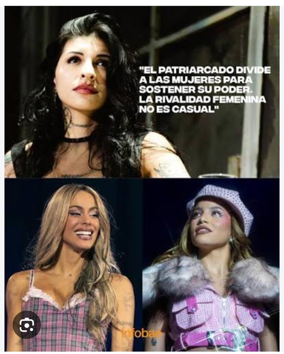 Sady77's tweet photo. Cazzu decidió colgarse de TINI ya que se vienen fechas para su show y como no puede hablar de Nodal, lo FALSA QUE ES, ahora empatizaba jajaja salí de aca https://t.co/gLJxHZlBBn