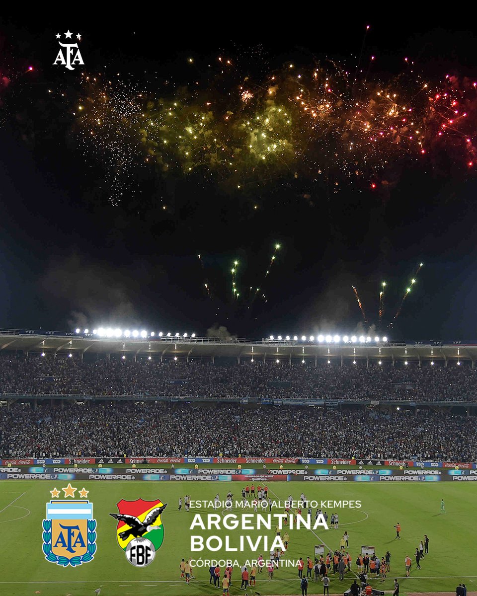 Argentina's tweet photo. #SelecciónMayor El Kempes recibe nuevamente a la Selección Argentina.

🏟️ https://t.co/BuyENv9Npv https://t.co/A3IEzS14lf