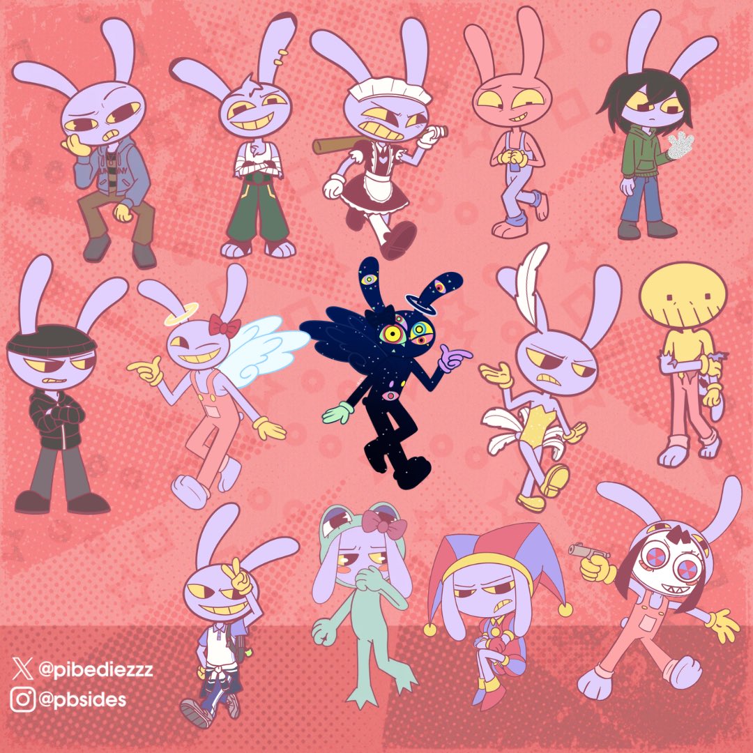 StarFirell1's tweet photo. Ending style Jaxies! (Ft. Pomni) 

Estuvieron disponibles durante la presentación de Pablo Gandolfo en @vivelaconco !! 

Gracias @pibediezzz por permitirme participar en esto para la funnybunny nation 👌🏻💖

#tadc #funnybunny #theamazingdigitalcircus #jaxfanart #pomnifanart https://t.co/KMYMNqpGDh