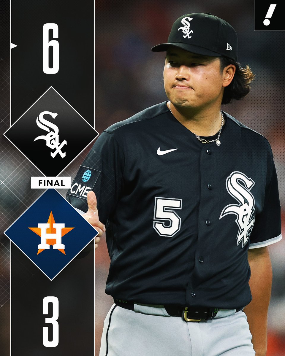 YahooSports's tweet photo. WHITE SOX TAKE GAME 1 IN HOUSTON 🔥

Chicago beats the Astros to win its first postseason game since 2021 😱 https://t.co/9oB2H4jgaf
