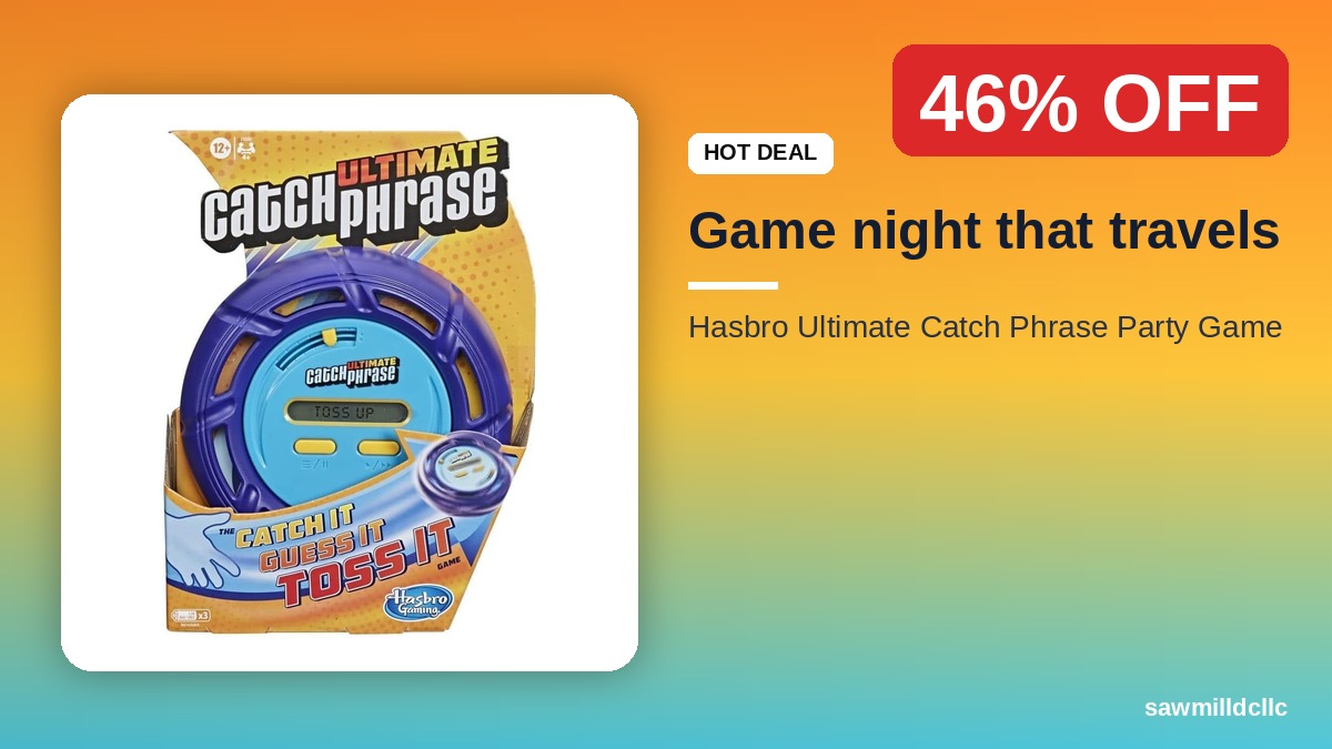 SawmillDCLLC's tweet photo. Hotel-room chaos solved 🎉

Ultimate Catch Phrase — 46% off for family game night on the road.

https://t.co/ONWNm3qYMC

#ad #FamilyFun https://t.co/Csawbf3q2Z