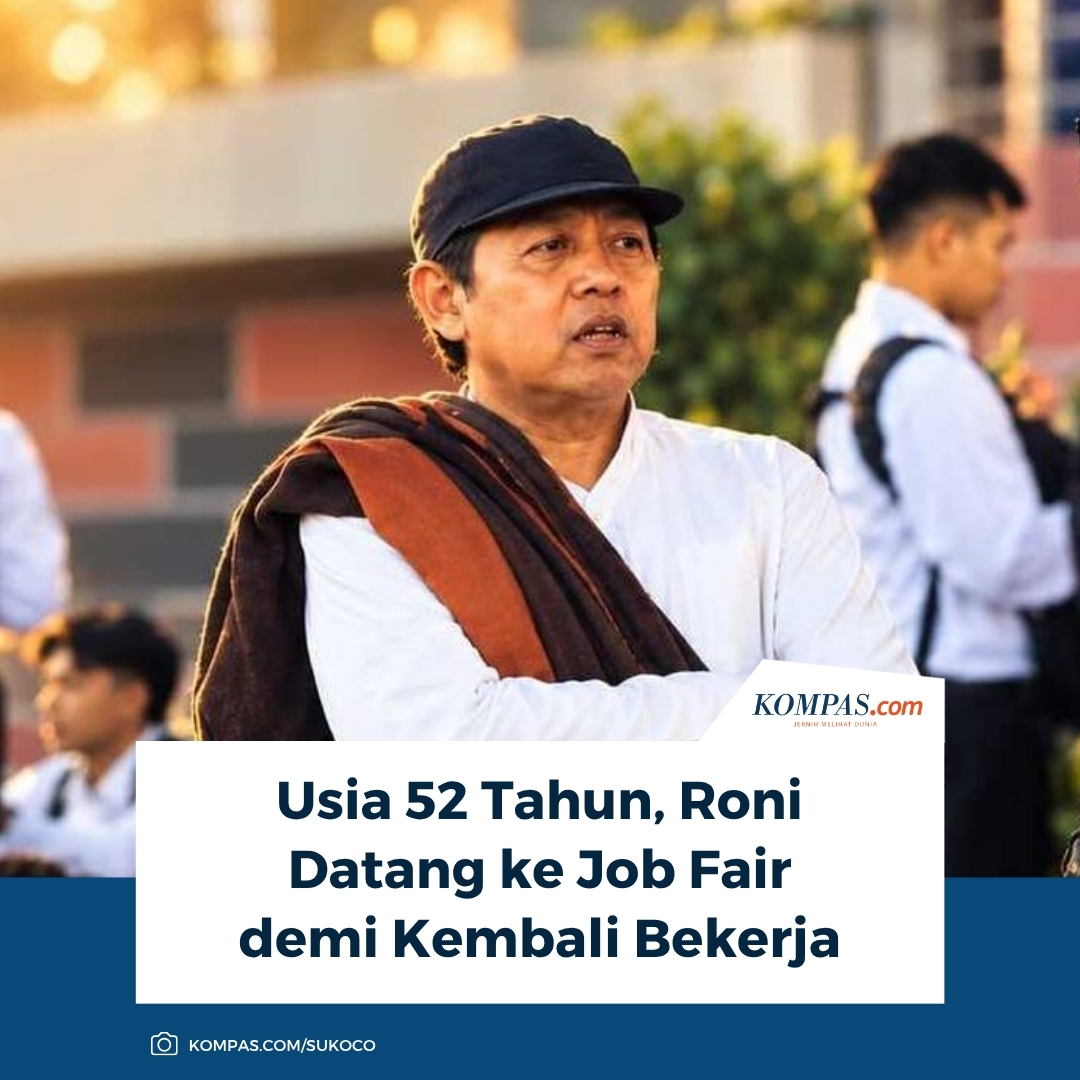 kompascom's tweet photo. Usia 52 Tahun, Roni Datang ke Job Fair

Baca di https://t.co/oZSmlmz3ee https://t.co/WckODOMVYY