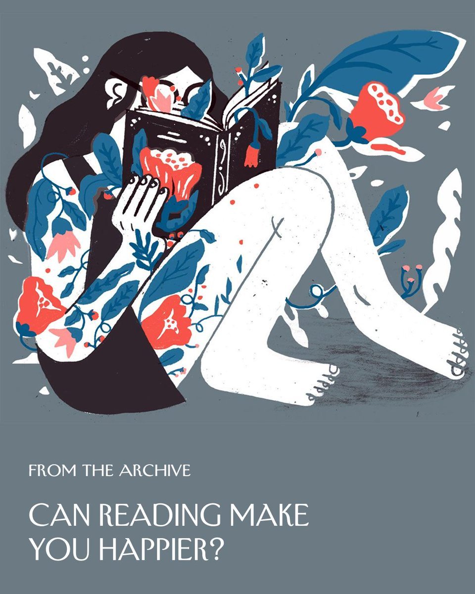 NewYorker's tweet photo. Whatever book you pick up, it’s likely to make you feel better—maybe even a whole lot better. “In a secular age, I suspect that reading fiction is one of the few remaining paths to transcendence, that elusive state in which the distance between the self and the universe shrinks,” Ceridwen Dovey writes, in “Can Reading Make You Happier?,” which was published in 2015. Dive into the research behind the therapeutic effect of books: https://t.co/H94aQp3jtK