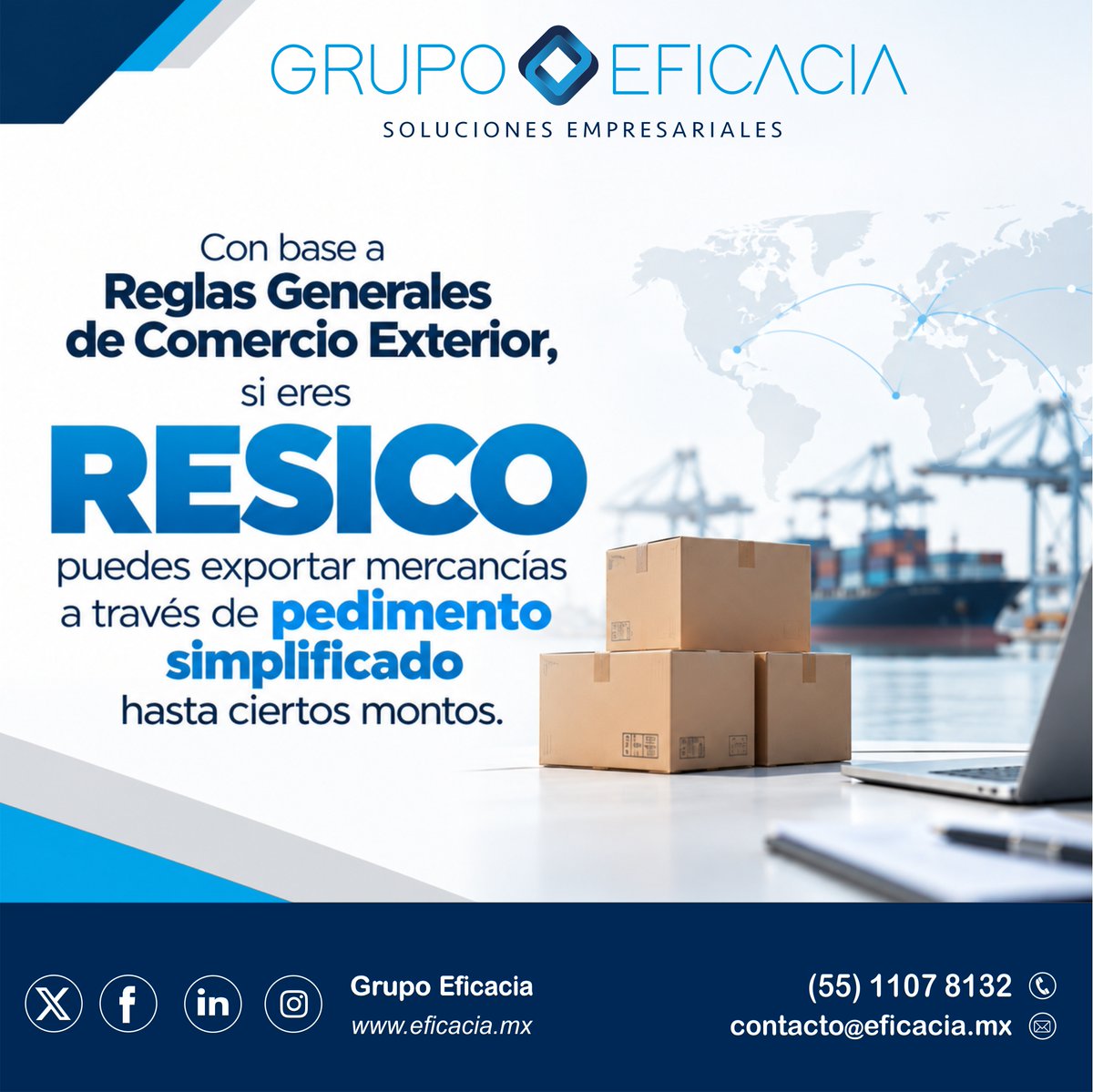Eficacia_Mx's tweet photo. Grupo EFICACIA es un aliado en su negocio😉🤝para la implementación de Soluciones Empresariales👨🏻💻✍️⚖️

#GrupoEficacia #ServiciosFinancieros #ServiciosContables #CapitalHumano #ServiciosFiscales #AsesoríaFinanciera #México #Empresas #Emprendedores #Impuesto https://t.co/88CSfrjpRq