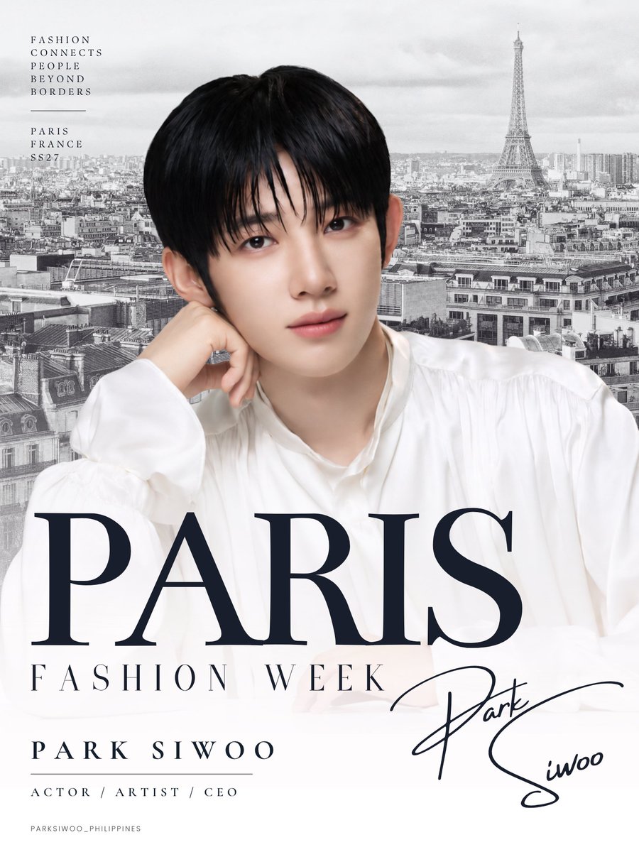 parksiwoo_ph's tweet photo. The City of Love looks even more dazzling with you in it 💜✨️

Paris looks perfect on you, Siwoo! We know you’ll shine throughout Paris Fashion Week, and we’re so excited to see you take it all in.

PARK SIWOO IN PARIS
#PARKSIWOO
#PARKSIWOOPFWSS27 https://t.co/SaAgjZJNlM