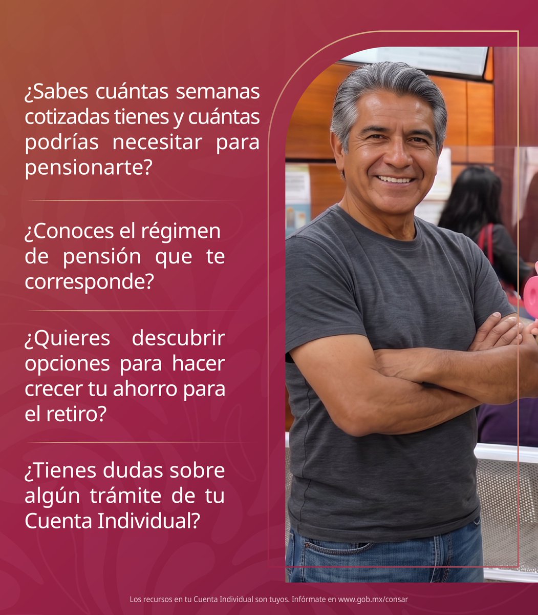 PENSIONISSSTE_'s tweet photo. 📢 Tu retiro merece respuestas claras, no suposiciones.

💚 En AFORE PENSIONISSSTE te orientamos con información clara y conforme a la normatividad aplicable.

👉 Acércate a nosotros y resuelve tus dudas sobre tu Cuenta Individual y tu retiro.

#AFOREPENSIONISSSTE #YoTeExplico #AhorroParaElRetiro #Pensión #IMSS #ISSSTE