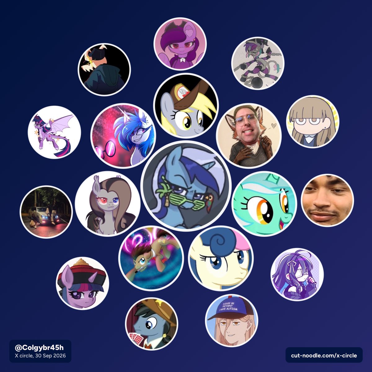 Colgybr45h's tweet photo. Here's my circle (only 18 peoples) https://t.co/IszHR8PfiP