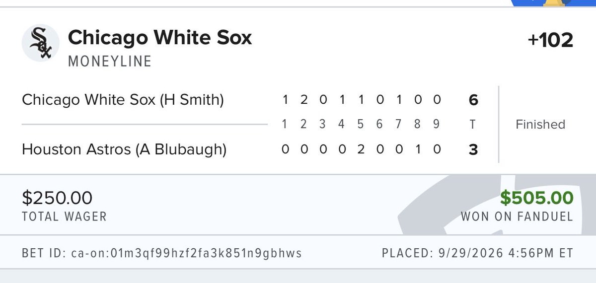 Deep_Betss's tweet photo. Just cashed this bad boy out! Astros are booty cheeks 😂 https://t.co/FdtItbpJUz