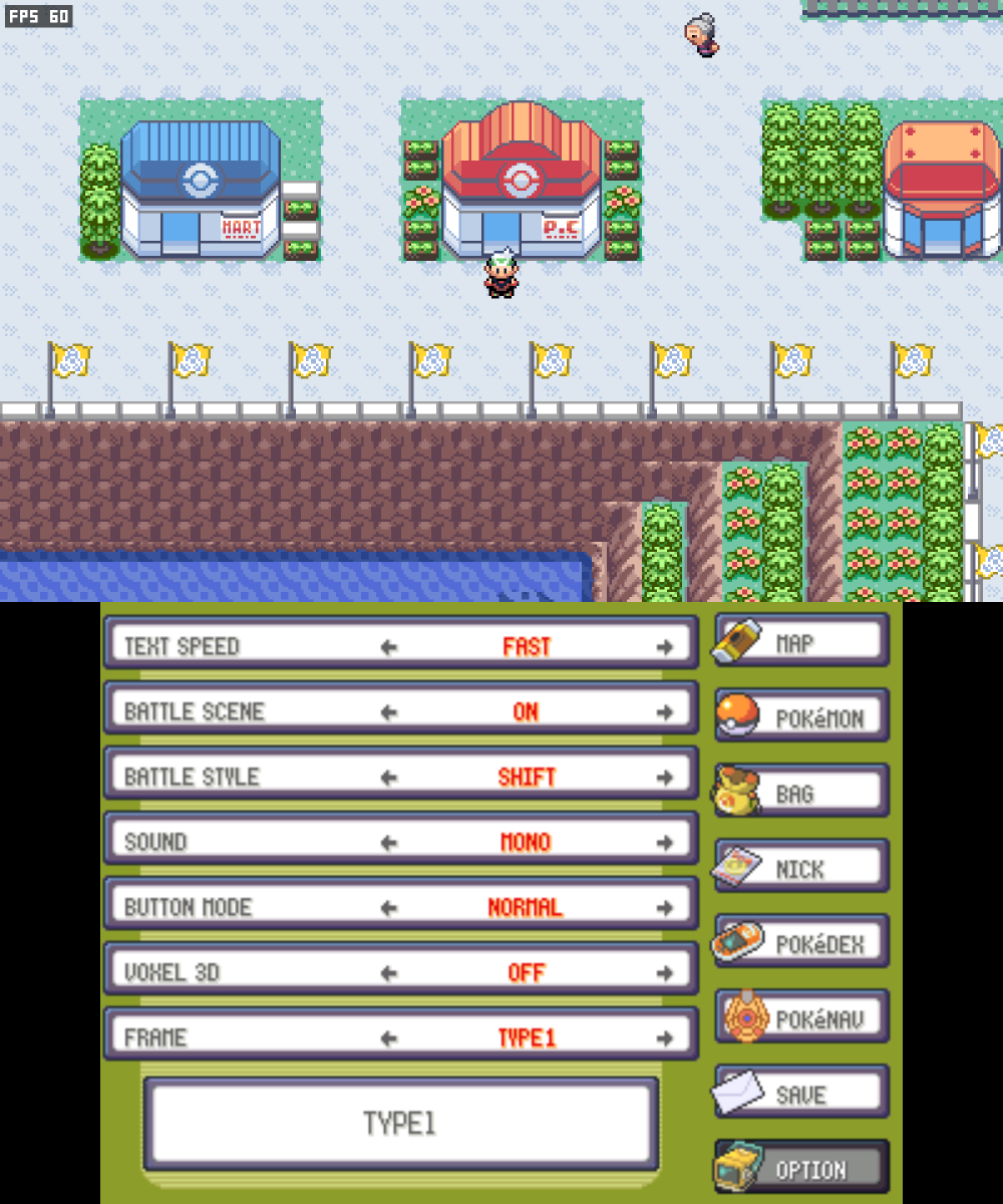 DustZallax's tweet photo. Pokémon Emerald 3Ds Dual Screen v0.1.2 is out!

- Touch-enabled PokéNav on the bottom screen
- Improved stereoscopic 3D
- Battle transitions in 2D & voxel mode
- Better character proportions, shadows and lighting, improved mountains, terrain and water levels, plus new 3D buildings including Rustboro Gym, Oldale houses, Mr Briney's cottage and Pretty Petal.
- Improved intro, title screen and menu presentation.
- Lots of fixes

https://t.co/sZqUC5YT7y