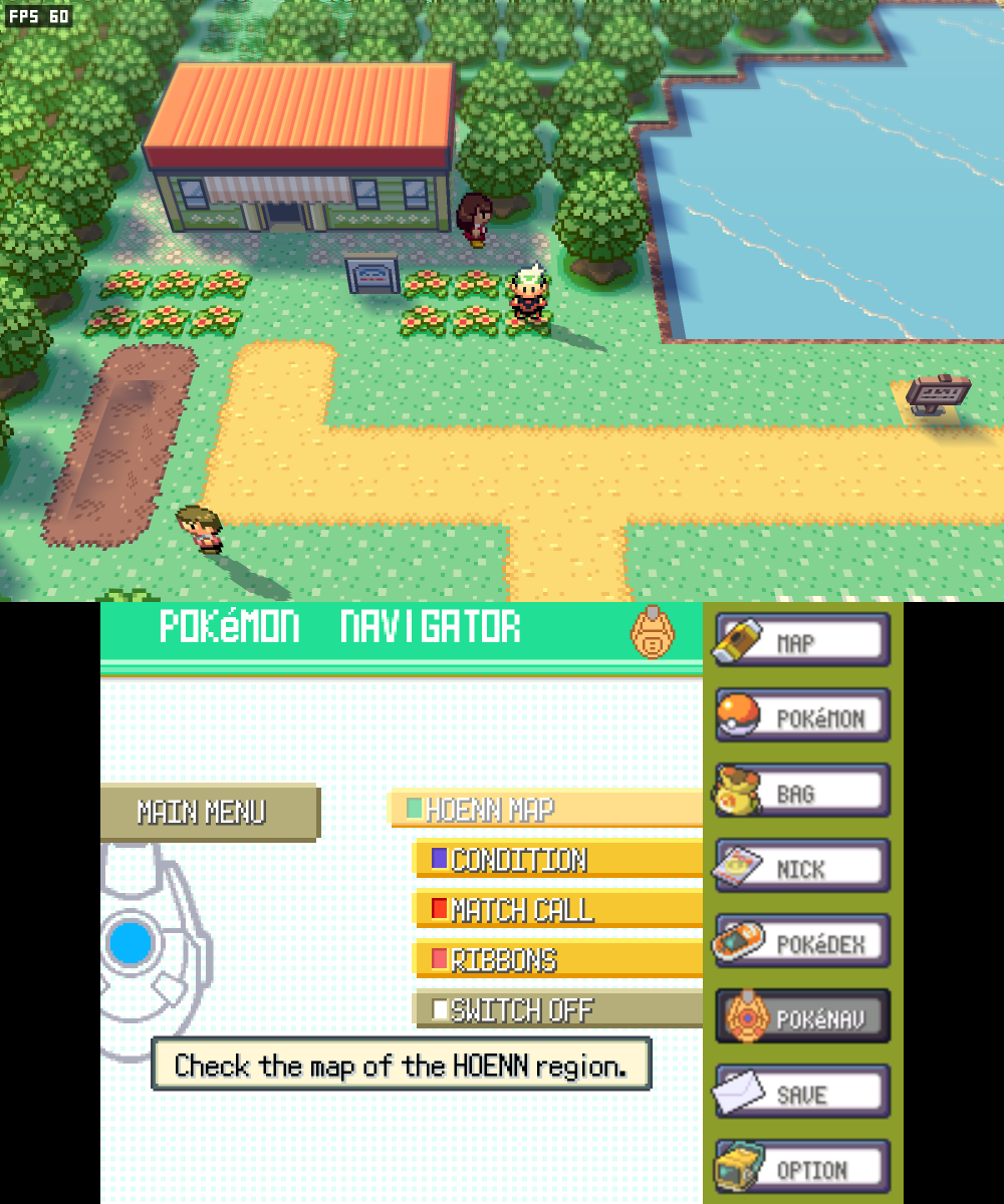 DustZallax's tweet photo. Pokémon Emerald 3Ds Dual Screen v0.1.2 is out!

- Touch-enabled PokéNav on the bottom screen
- Improved stereoscopic 3D
- Battle transitions in 2D & voxel mode
- Better character proportions, shadows and lighting, improved mountains, terrain and water levels, plus new 3D buildings including Rustboro Gym, Oldale houses, Mr Briney's cottage and Pretty Petal.
- Improved intro, title screen and menu presentation.
- Lots of fixes

https://t.co/sZqUC5YT7y