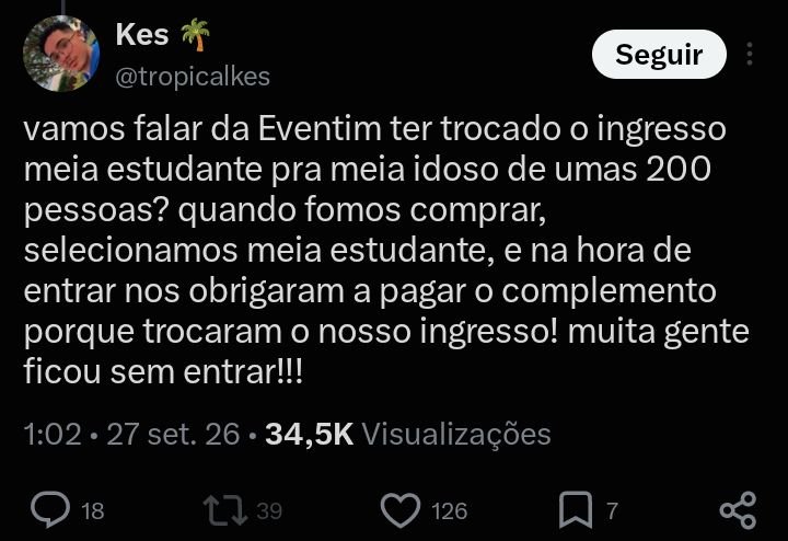 laruscasg's tweet photo. @jaoromania @teamjao @jao_fortaleza Segue ai imagens das taxas do show da última Sexta feira (25/09) impostas pela Eventim + relato de ingresso trocado.
@tropicalkes
#jao https://t.co/EoRrt9Ci3r