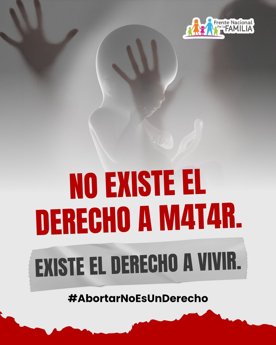 FNxFamilia's tweet photo. NO existe el derecho a m4t4r. Existe el derecho a vivir. 💙

Defender la vida no es imponer, es proteger a los más vulnerables. 🤰

#Vida #aborto #mujer #abortolegal #abortoseguro https://t.co/ckEKtia5Gu