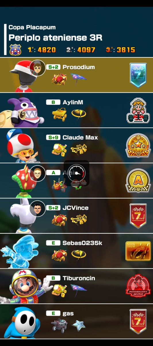 prosodium_'s tweet photo. Here are some of the many people I played with in the game's online mode. Hopefully one day they'll see their name here.

#MarioKartTour #MKT https://t.co/q5HW5ohPW7