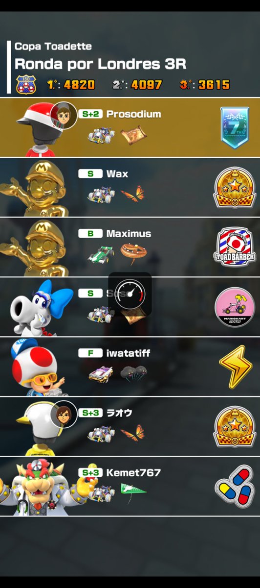 prosodium_'s tweet photo. Here are some of the many people I played with in the game's online mode. Hopefully one day they'll see their name here.

#MarioKartTour #MKT https://t.co/q5HW5ohPW7