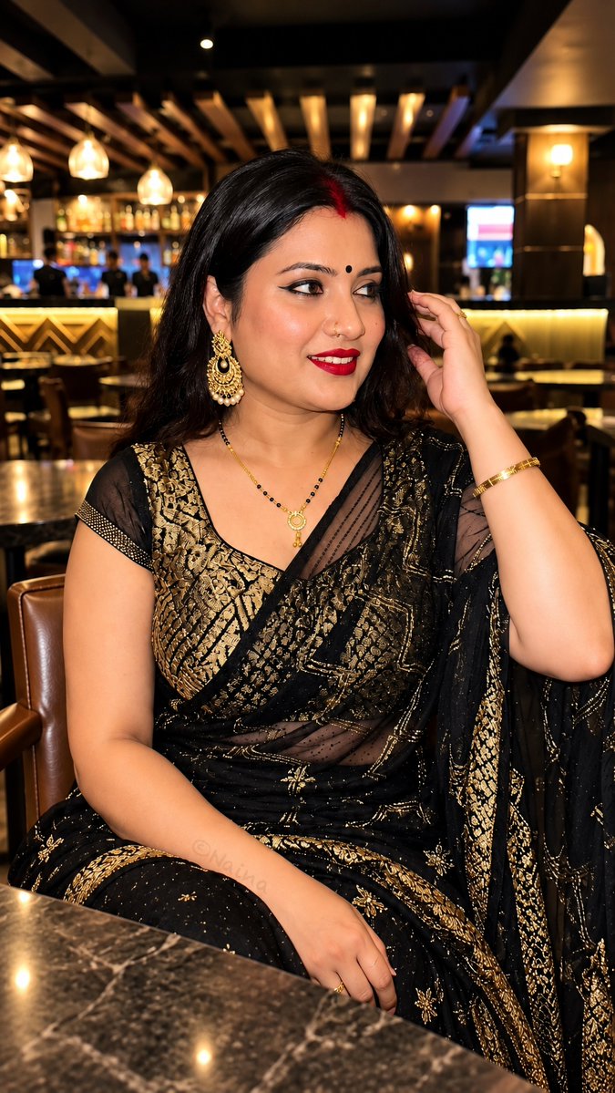 NainaMehta95's tweet photo. Starting the day wrapped in black and a little bit of temptation. Hope your morning can handle me. 🔥

#GoodMorning #MorningVibes #MorningMood #BlackSaree #SareeLove #DesiBeauty #DesiGirl #DesiGirl #DesiGlam #OOTD #FeelingSexy #Elegance #Confidence https://t.co/vIhGFfrFBj