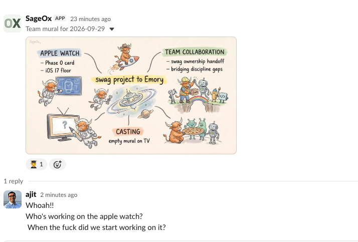 SageOx's tweet photo. @tensorport443 is our CEO btw 🙃 https://t.co/Vm5lhNv3WN