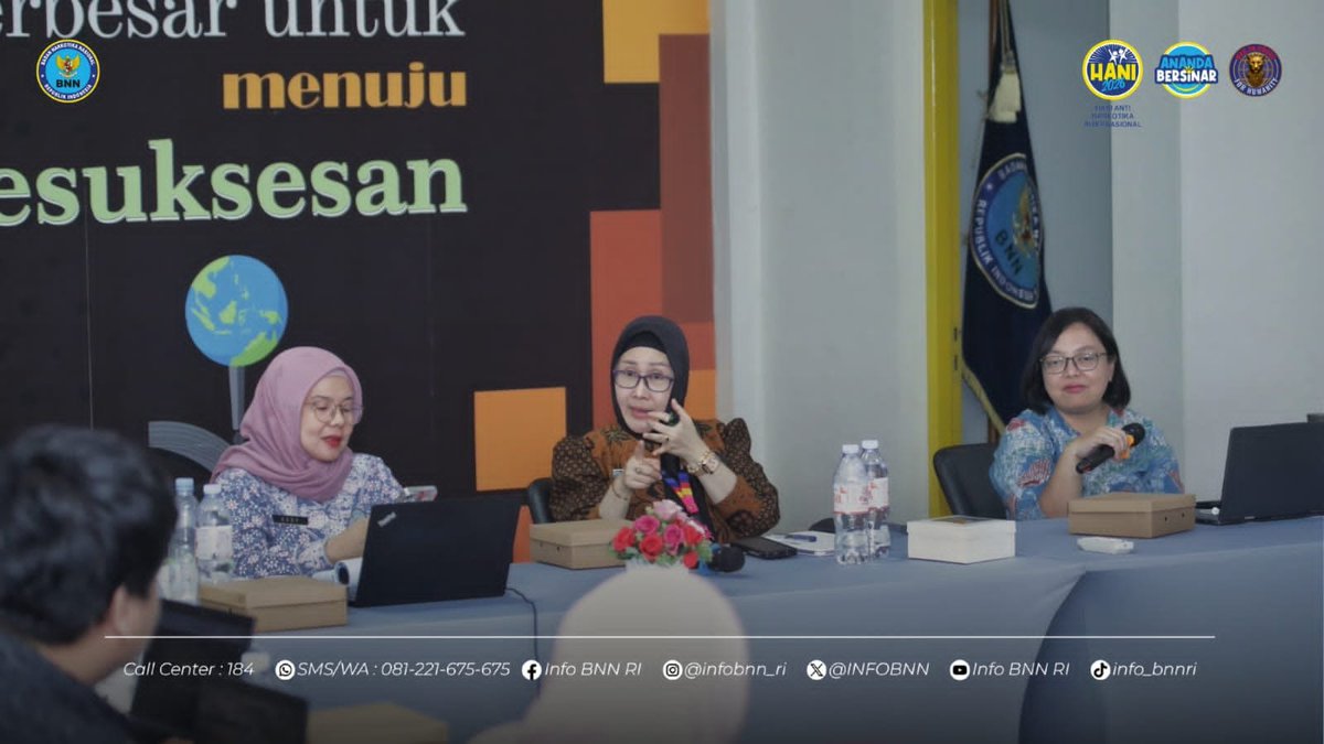INFOBNN's tweet photo. GELAR RAPAT PENGOLAHAN DATA IKM LAYANAN REHABILITASI 2026, BNN DORONG EFISIENSI ADMINISTRASI DAN PENINGKATAN MUTU LAYANAN

BNN melalui Direktorat Pascarehabilitasi menyelenggarakan kegiatan Rapat Pengolahan Data IKM Penerima Layanan Rehabilitasi Tahun 2026. https://t.co/MORkZWSGm8