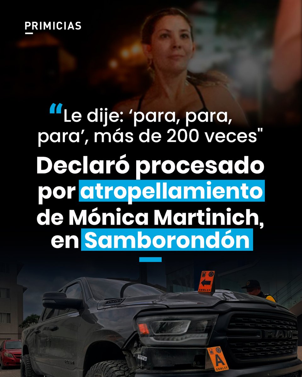 Primicias's tweet photo. El conductor de la camioneta involucrada transfirió la propiedad de su empresa dos semanas después del atropellamiento. En otra causa judicial enfrentaba un pedido de prohibición de salida del país. https://t.co/8viSMMNjkk https://t.co/tzjGoKZGsN