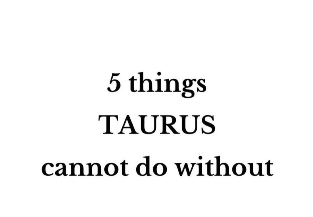 p_drent's tweet photo. 5 Things Taurus Cannot Do Without
#ImaTaurus #5Things #Taurus #DoWithout https://t.co/QJSwALaktM