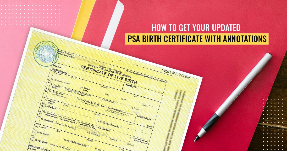 PSAHelpline's tweet photo. Need an updated PSA Birth Certificate with annotations? ππ Learn the steps for securing your record and ordering future copies online.
Read the guide: https://t.co/sDWfDpmKqN
#BirthCertificate #Annotation #Corrections https://t.co/zFpZoP8GQp