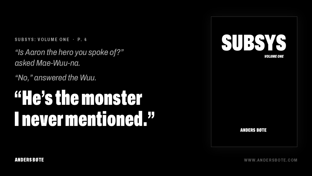 andersbote's tweet photo. What if the hero was the monster all along?

#scifi #grimdark #booktwitter https://t.co/XdPdJ4tHaB